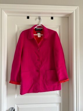 Vintage Louis Feraud Pink Single-Breasted Jacket